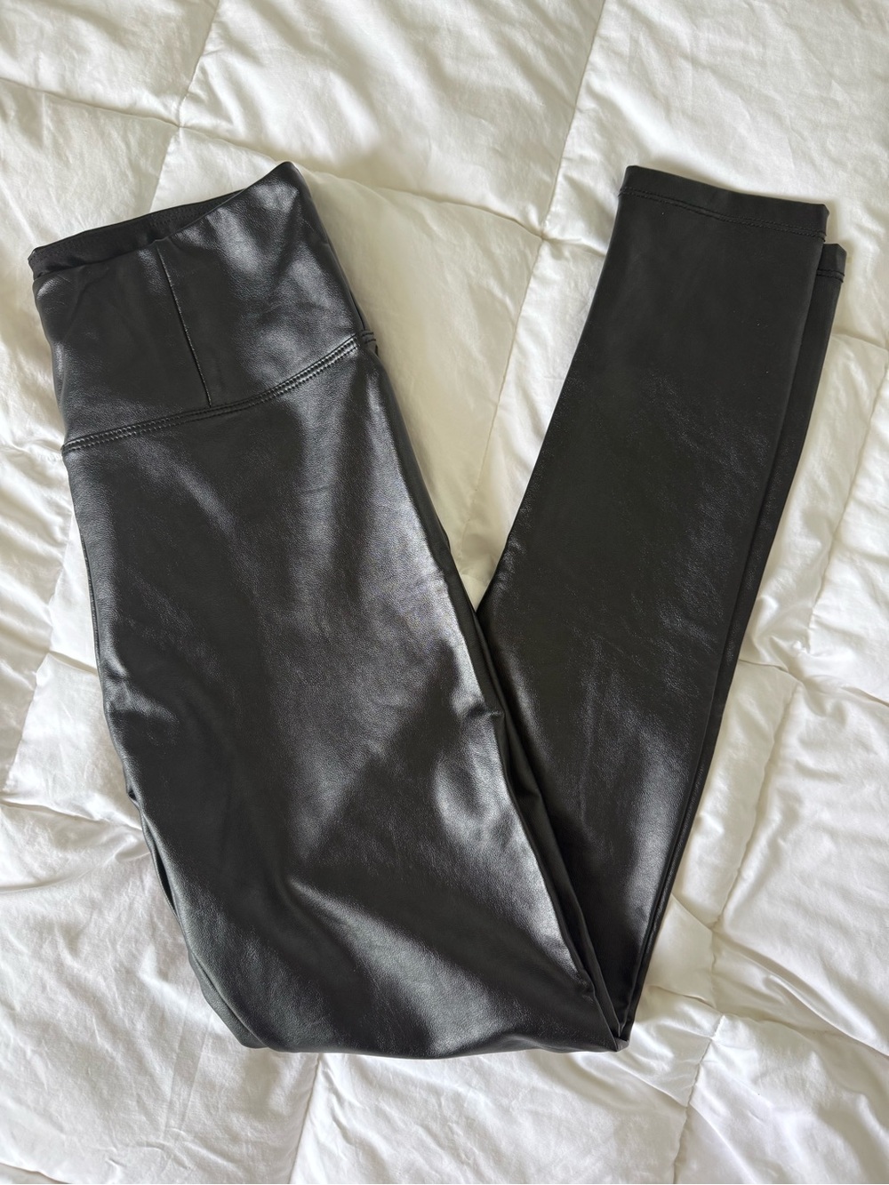 Black Faux Leather Leggings